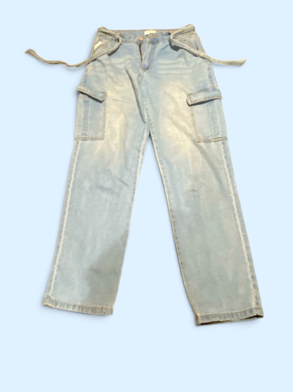 Forever 21 tie jeans